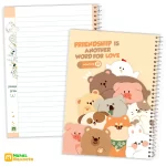 دفتر 100 برگ سیمی طلقی فانتزی مکث-سایز 17×24 کد:9114