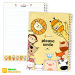 دفتر 100 برگ سیمی طلقی رنگی رنگی کارتونی-سایز 17×24 کد:9125 - Image 6