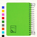 یادداشت 160 برگ PP سیمی 8×12 / کد:9323
