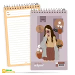 یادداشت 100 برگ سیم از بالا لبه رنگی 10×16 | کد:9386 - Image 3