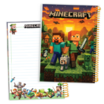 دفتر 80 برگ خط‌دار کارتونی (Minecraft) سیمی طلقی کد:9830 - Image 4