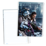 دفتر60 برگ خط‌دار کارتونی (Call Of Duty) سیمی طلقی کد:9663 - Image 2