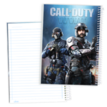 دفتر60 برگ خط‌دار کارتونی (Call Of Duty) سیمی طلقی کد:9663