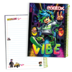 دفتر5۰ برگ خط‌دار کارتونی (Roblox) سیمی طلقی کد:9831